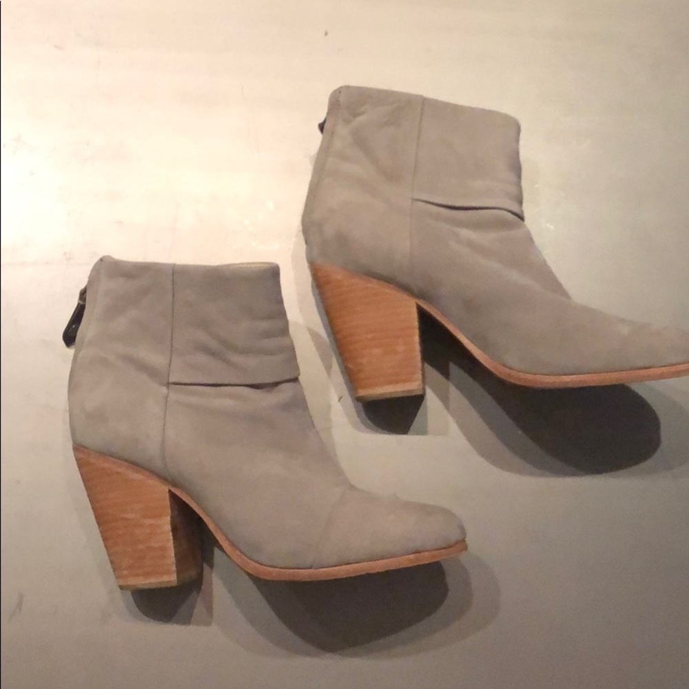 Rag & Bone Newbury Gray Suede Bootie